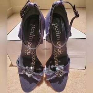 PEDRO GARCIA For Neiman Marcus Swarovski Studded Heels Size 37.5